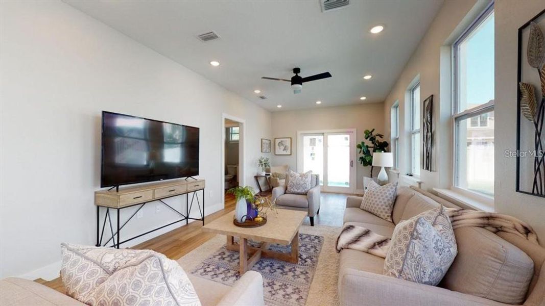 Furnished interior view inside a new home in , St. Petersburg (Image 11).