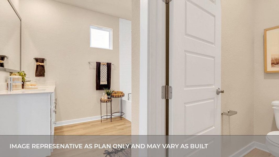 Furnished interior view inside a new home in Rosenbusch Ranch, Leander (Image 28).