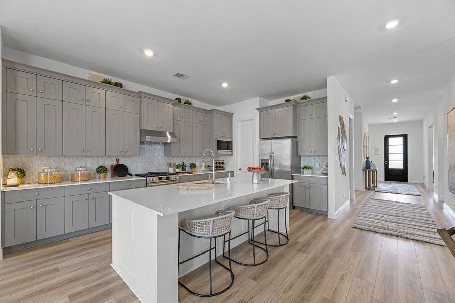Furnished interior view inside a new home in , League City (Image 6).