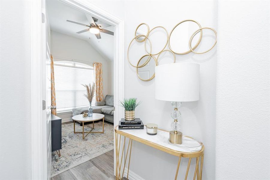 Furnished interior view inside a new home in , Dallas (Image 18).