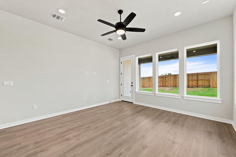 Spacious, unfurnished interior of a new home in Terrace Collection At Turner's Crossing, Buda (Image 32). Spacious, unfurnished interior of a new home in Terrace Collection At Turner's Crossing, Buda (Image 32).