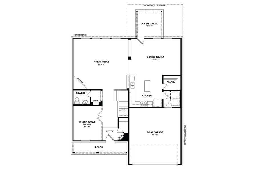 2D floor plan layout of this home in Briarwood, Elgin, TX (Image 2). 2D floor plan layout of this home in Briarwood, Elgin, TX (Image 2).