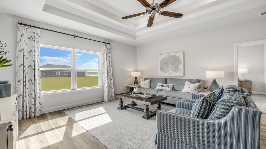 Furnished interior view inside a new home in Hodges Bayou Plantation, Panama City (Image 20).