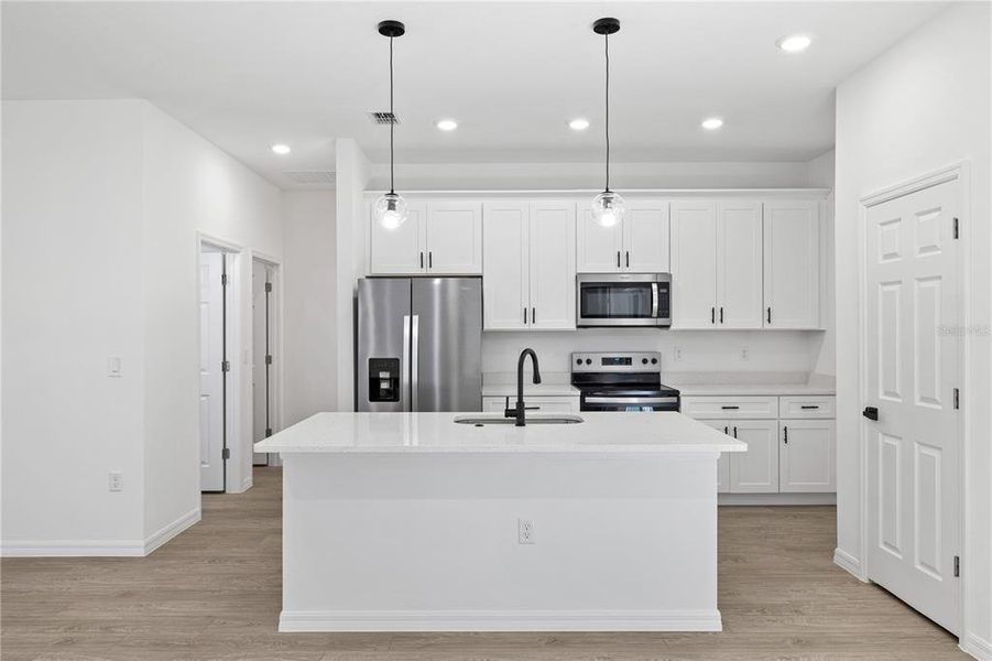 Furnished interior view inside a new home in , Citrus Springs (Image 9).