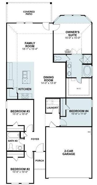 2D floor plan layout of this home in Lone Star Landing, Montgomery, TX (Image 4). 2D floor plan layout of this home in Lone Star Landing, Montgomery, TX (Image 4).