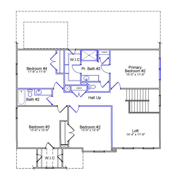 2D floor plan layout of this home in East Wynd, Hampstead, NC (Image 3).