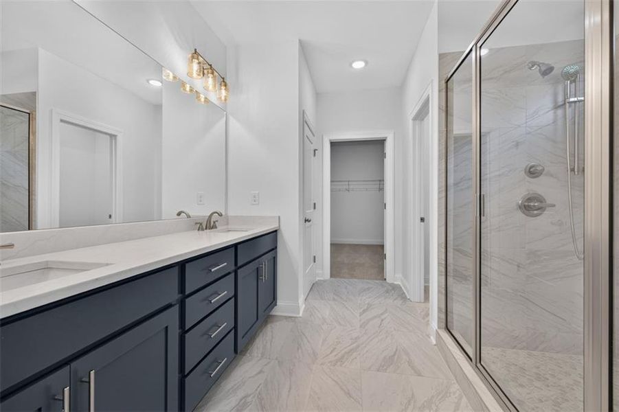Furnished interior view inside a new home in , Buford (Image 12).