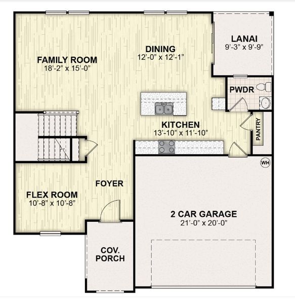2D floor plan layout for the Key Largo by Rockwell Homes in Grassmere, Zellwood, FL (Image 3). 2D floor plan layout for the Key Largo by Rockwell Homes in Grassmere, Zellwood, FL (Image 3).