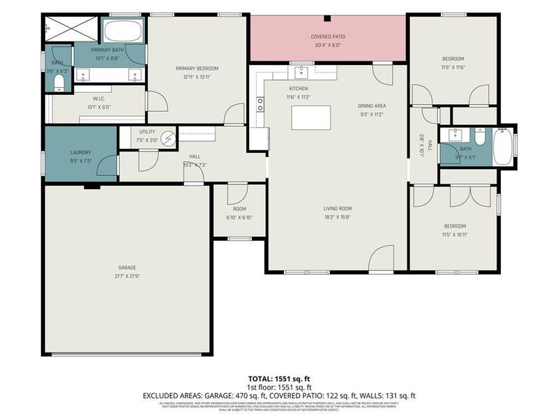 2D floor plan layout of this home in , Gainesville, GA (Image 5).