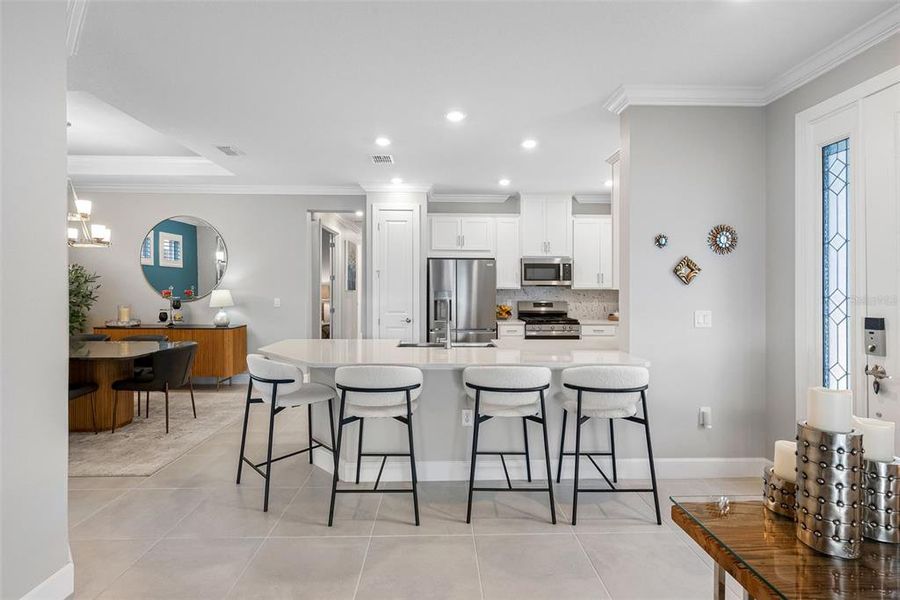 Furnished interior view inside a new home in Esplanade at Wiregrass Ranch, Wesley Chapel (Image 19).