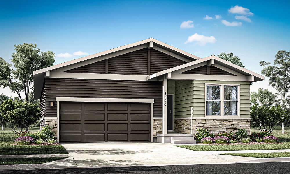 Representative exterior photo of a completed home built from the Christie by Hartford Homes in Trailside, Timnath, CO (Image 28).