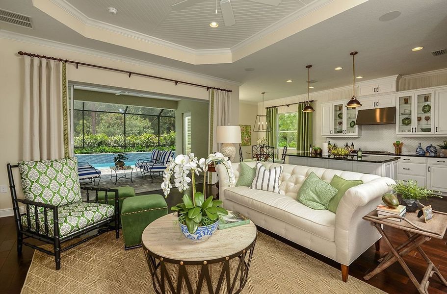 Representative furnished interior of a home built from the Sea Star by Neal Communities in Canoe Creek, Parrish (Image 12). Representative furnished interior of a home built from the Sea Star by Neal Communities in Canoe Creek, Parrish (Image 12).