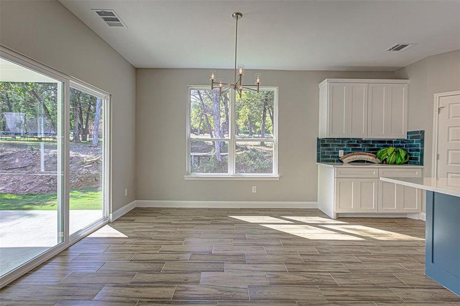 Dining Area with natural light.