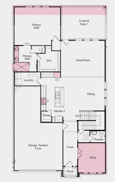 Image 33 of a home in Easton Park 50s.