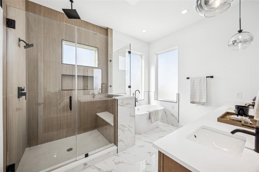 Furnished interior view inside a new home in , Houston (Image 20).