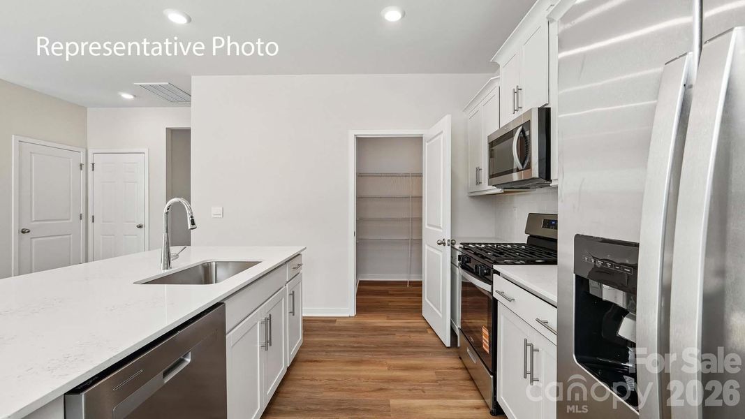 Furnished interior view inside a new home in Secrest Commons, Monroe (Image 7).