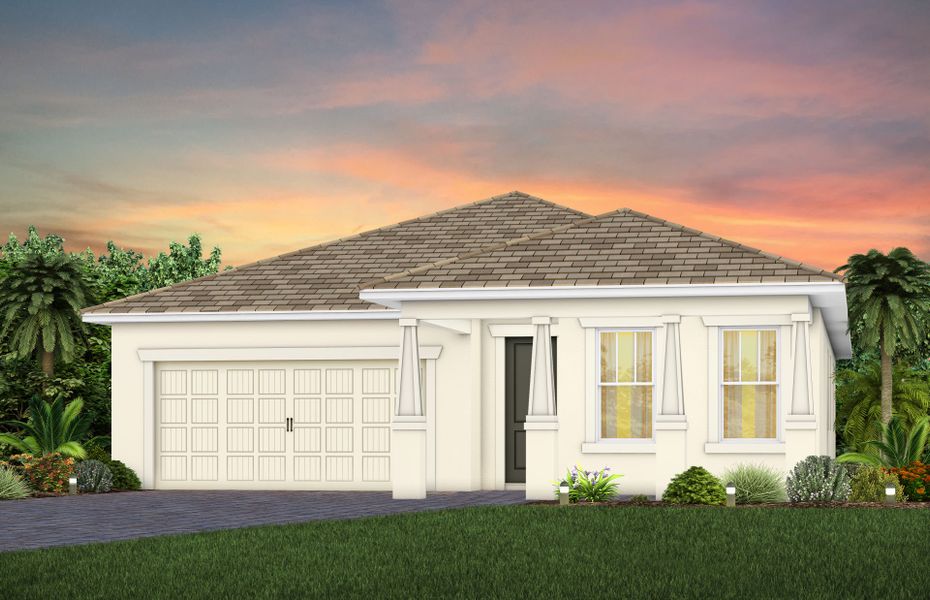 Representative exterior photo of a completed home built from the Coral by Pulte Homes in SeaFlower, Bradenton, FL (Image 20).