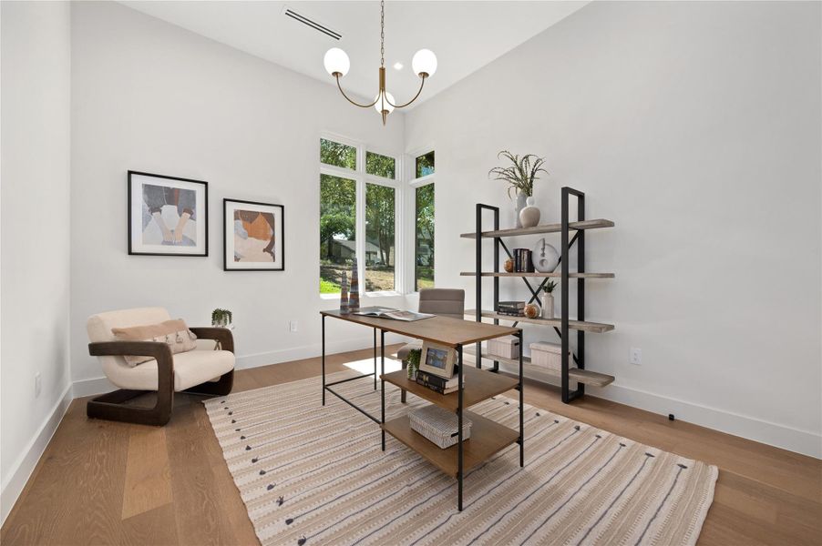 Furnished interior view inside a new home in , Austin (Image 4). Furnished interior view inside a new home in , Austin (Image 4).