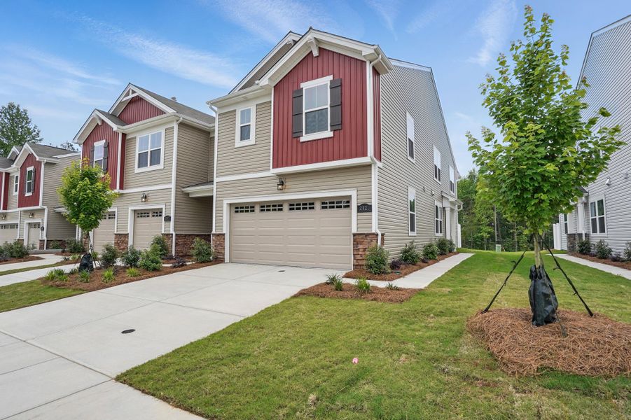 Exterior with 2-car garage