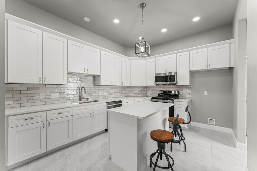 Furnished interior view inside a new home in , Houston (Image 9).