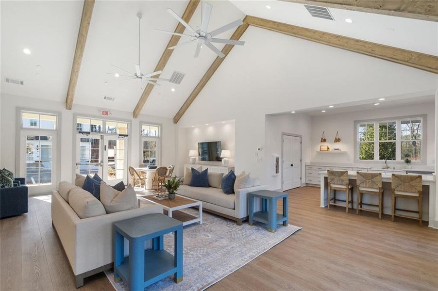 Furnished interior view inside a new home in , Alpharetta (Image 10).