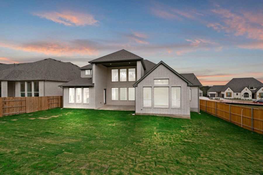 Rear of Home and Private Backyard