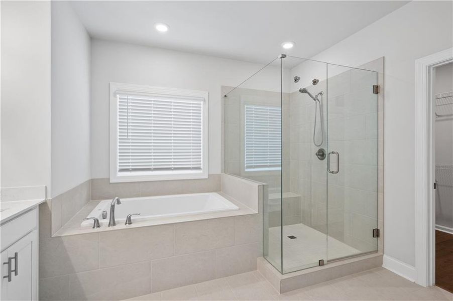 Furnished interior view inside a new home in Palisades Single Family, Cumming (Image 8).