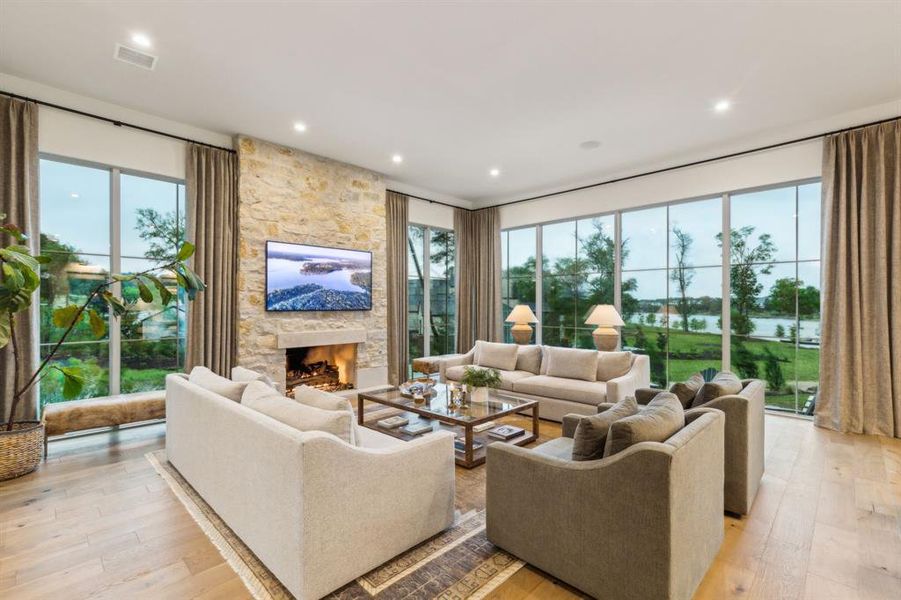 Furnished interior view inside a new home in , Malakoff (Image 6).