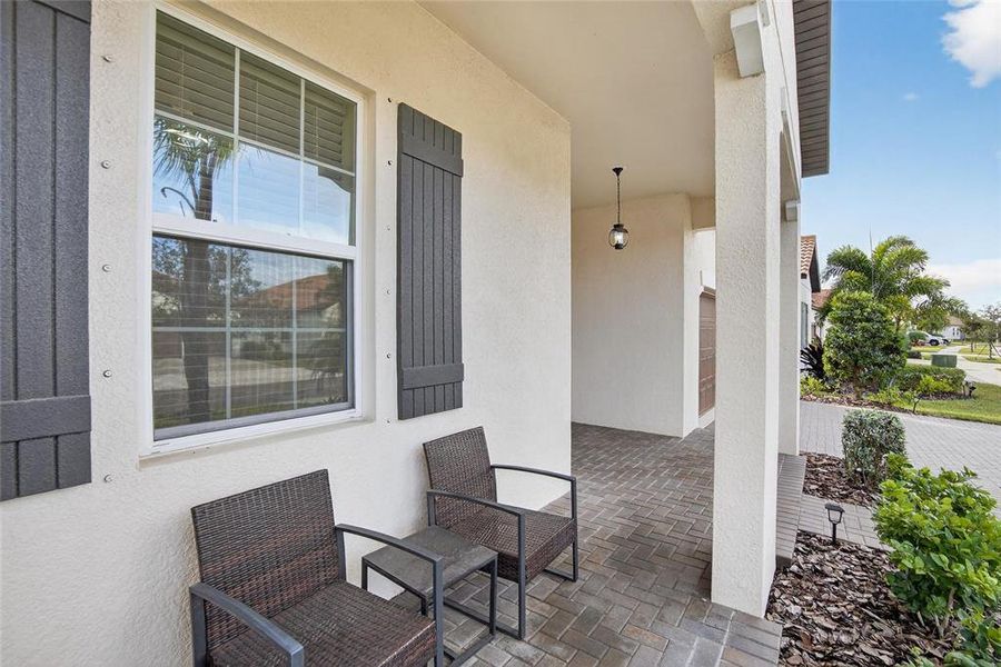 Exterior details and patio area of a home in Southshore Bay: The Estates, Wimauma (Image 4).