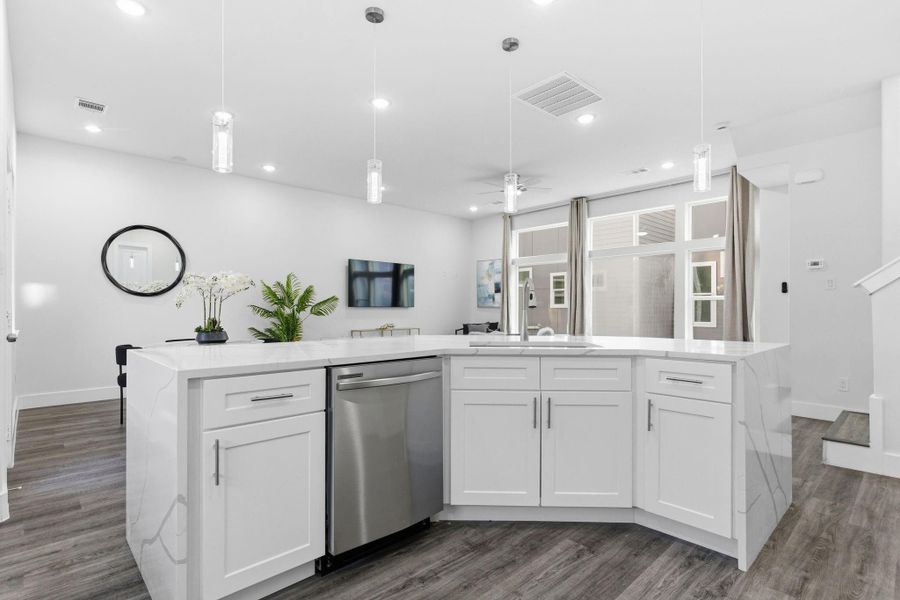 Furnished interior view inside a new home in , Houston (Image 39).