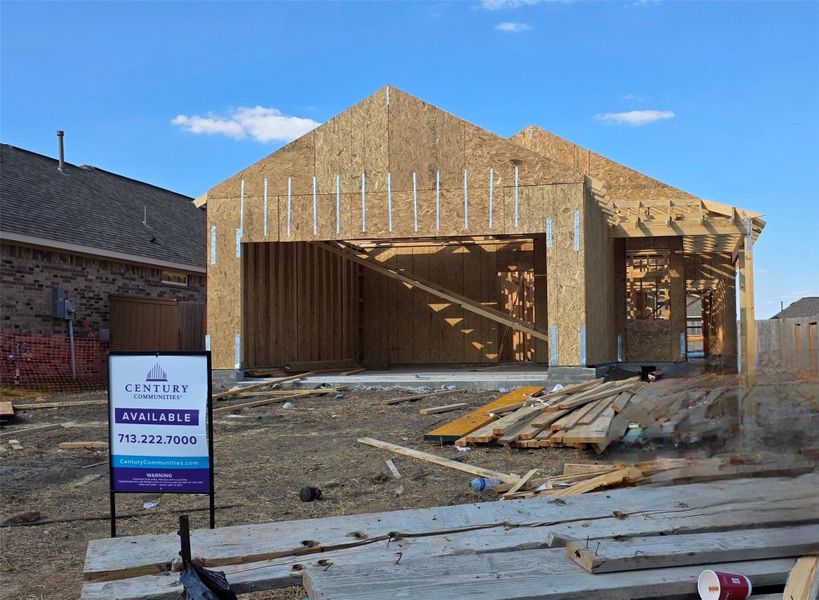 In-progress construction of a new home in Sierra Vista West 40', Iowa Colony, TX (Image 23). In-progress construction of a new home in Sierra Vista West 40', Iowa Colony, TX (Image 23).
