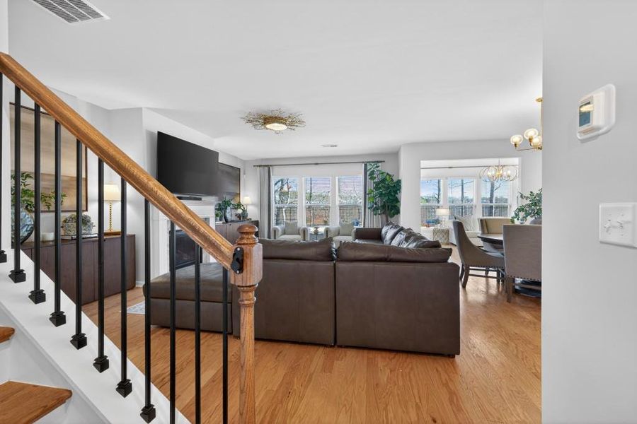 Furnished interior view inside a new home in Reunion, Flowery Branch (Image 63).