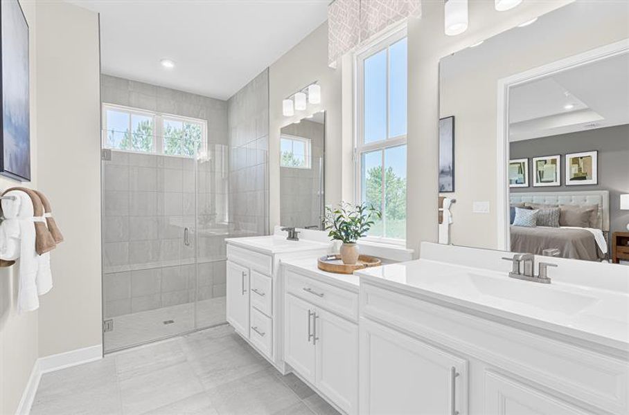 Representative furnished interior of a home built from the Riverbend by Ryan Homes in Seminole Palms Single-Family Homes, Palm Coast (Image 17).