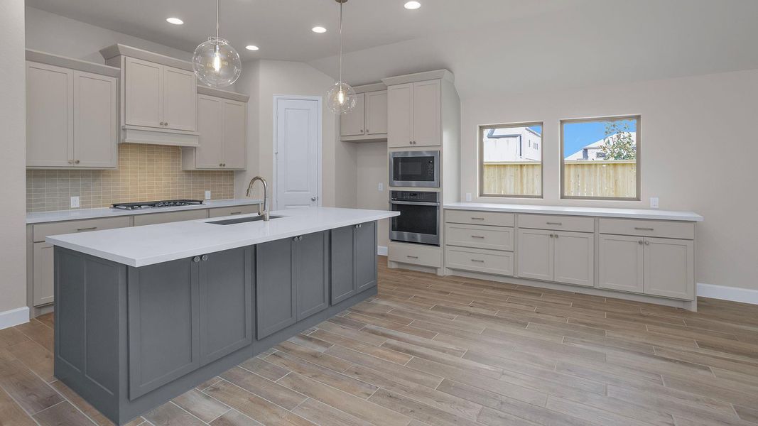 Furnished interior view inside a new home in Grand Central Park 50', Conroe (Image 7). Furnished interior view inside a new home in Grand Central Park 50', Conroe (Image 7).