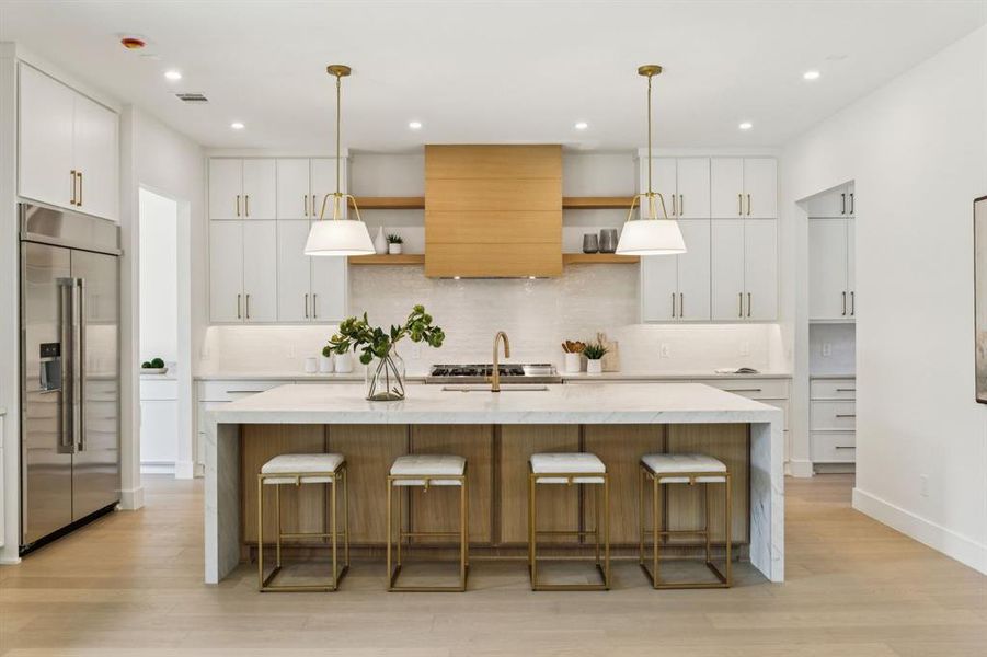 Furnished interior view inside a new home in , Dallas (Image 28).