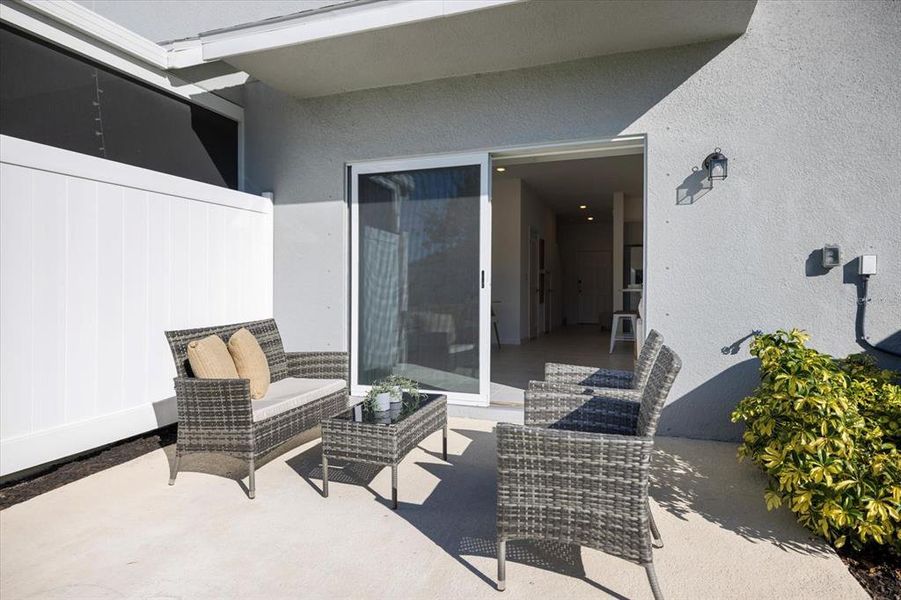 Exterior details and patio area of a home in Palmero, Nokomis (Image 26).