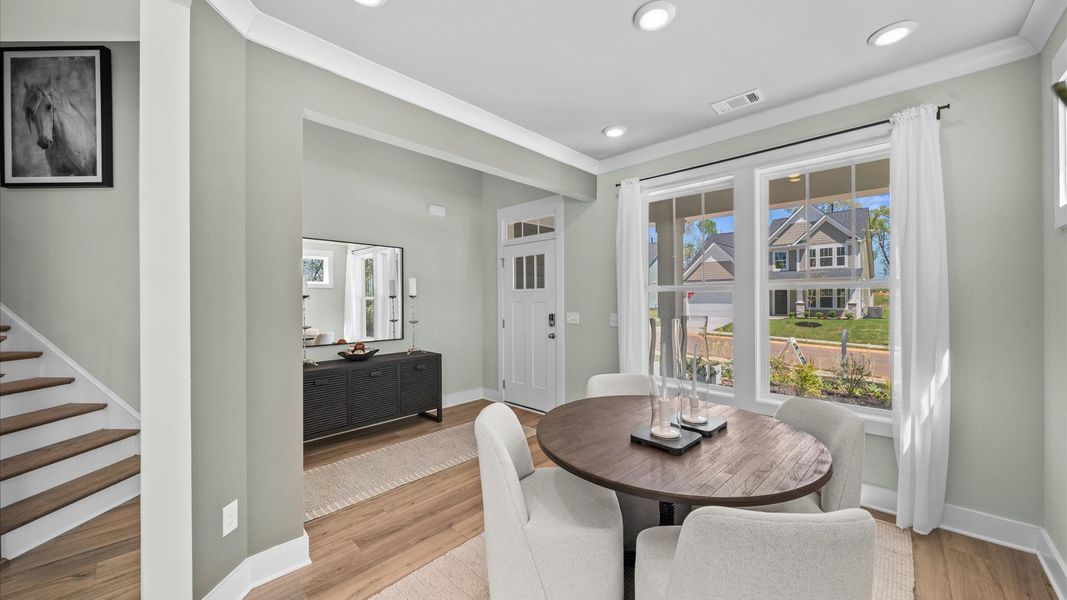 Furnished interior view inside a new home in Creeks at Midway, Anderson (Image 8).
