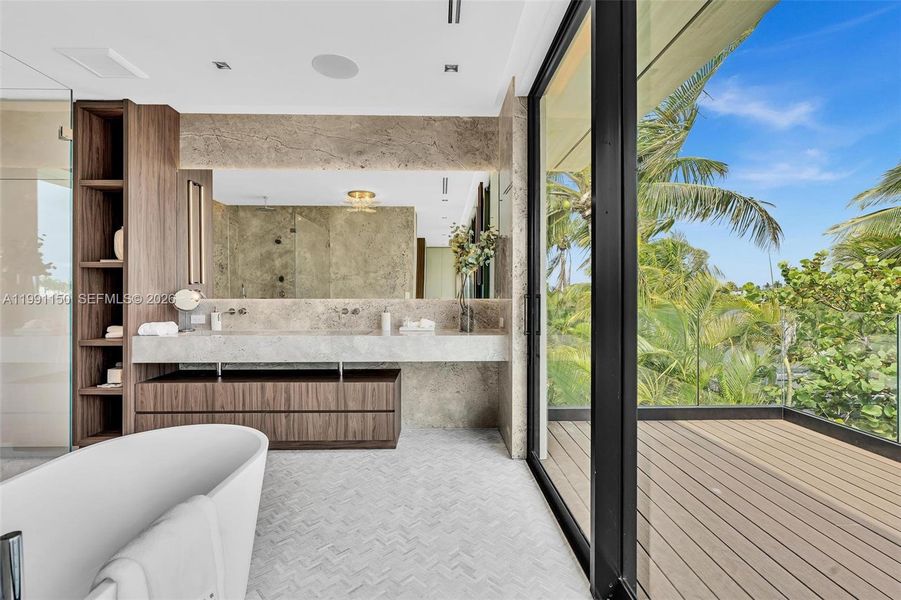 Exterior details and patio area of a home in , Miami Beach (Image 25).