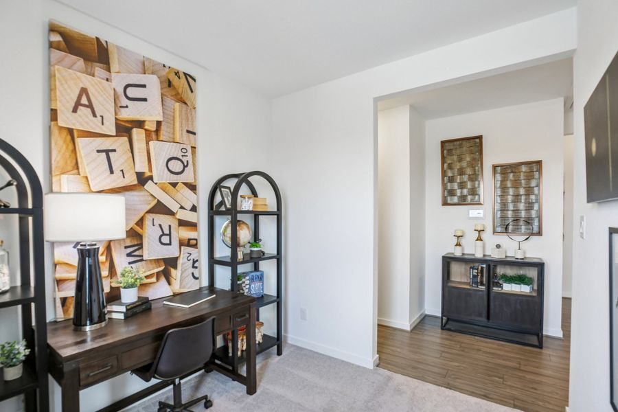 Representative furnished interior of a home built from the Charlton by Taylor Morrison in Mason Woods, Cypress (Image 32).