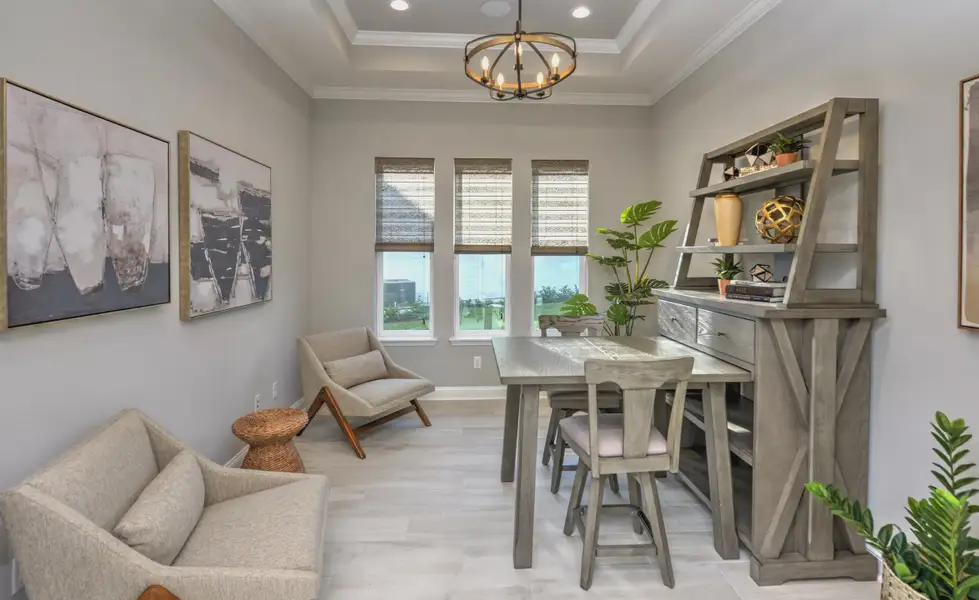 Furnished interior view inside a new home in SilverLeaf, St. Augustine (Image 25). Furnished interior view inside a new home in SilverLeaf, St. Augustine (Image 25).