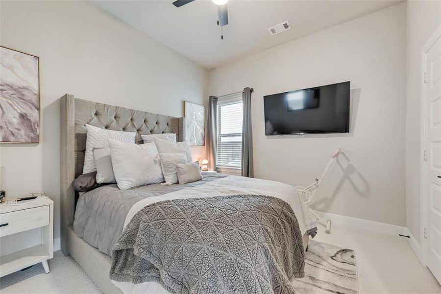 Furnished interior view inside a new home in Karis - Village Series, Crowley (Image 18). Furnished interior view inside a new home in Karis - Village Series, Crowley (Image 18).