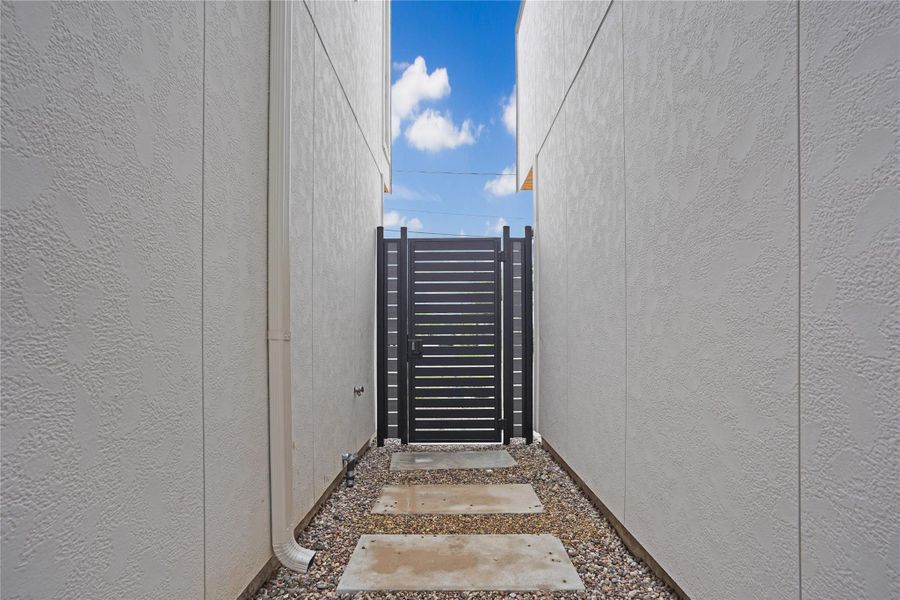 Exterior details and patio area of a home in , Houston (Image 31).