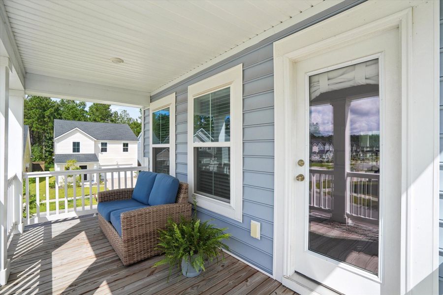 Exterior details and patio area of a home in Heron's Walk at Summers Corner, Summerville (Image 3). Exterior details and patio area of a home in Heron's Walk at Summers Corner, Summerville (Image 3).