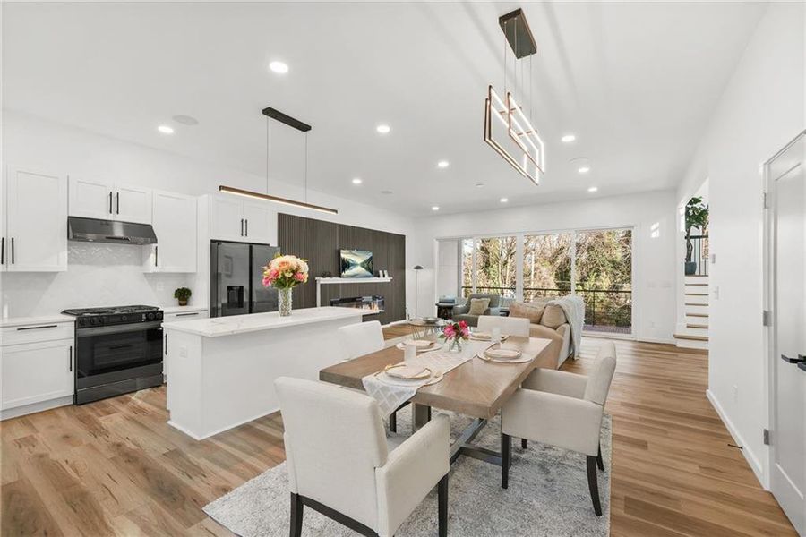 Furnished interior view inside a new home in , Atlanta (Image 15).