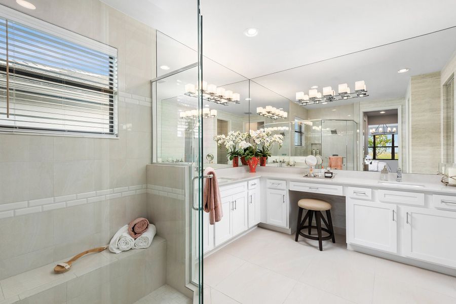 Representative furnished interior of a home built from the Bimini by GL Homes in Valencia Parc at Riverland, Port St. Lucie (Image 18).