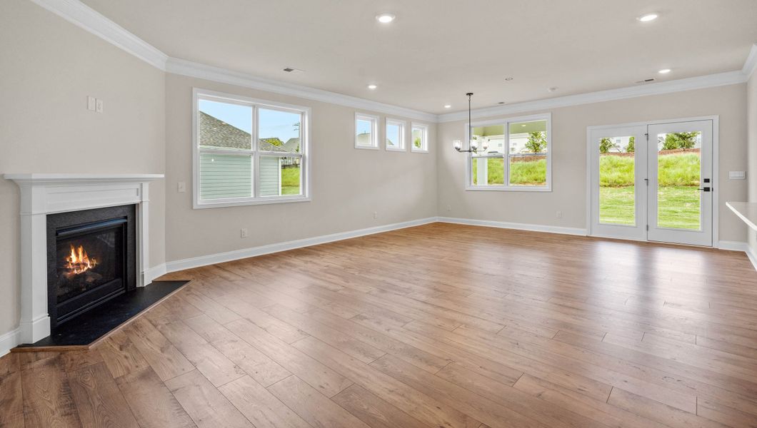 Representative unfurnished interior of a home built from the Clifton by D.R. Horton in The Villas at Pine Valley, Boiling Springs (Image 14).