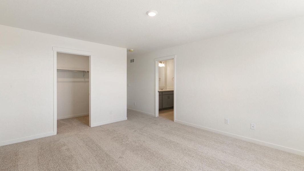 Representative unfurnished interior of a home built from the Sparrow by D.R. Horton in The Ridge at Lorson Ranch, Colorado Springs (Image 18). Representative unfurnished interior of a home built from the Sparrow by D.R. Horton in The Ridge at Lorson Ranch, Colorado Springs (Image 18).