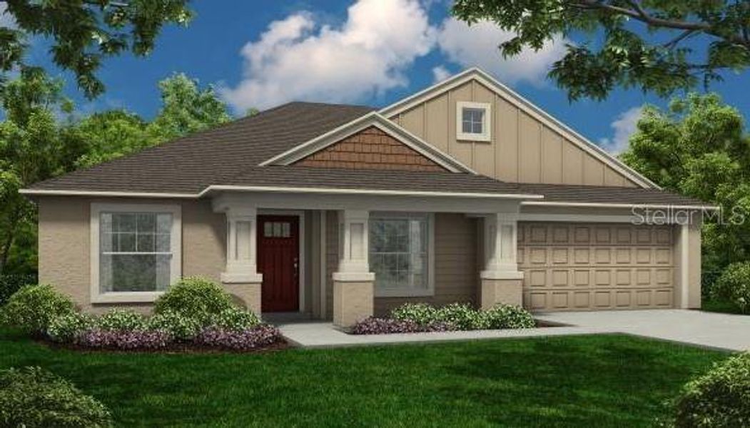 Front exterior of a new home in , Indian Lake Estates, FL, highlighting curb appeal (Image 1). Front exterior of a new home in , Indian Lake Estates, FL, highlighting curb appeal (Image 1).