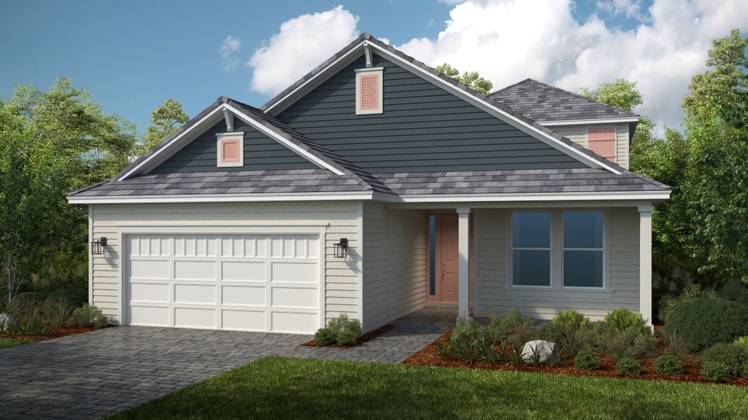 Representative exterior photo of a completed home built from the Florence by Taylor Morrison in Esplanade at St. Marys, St. Marys, GA (Image 3).