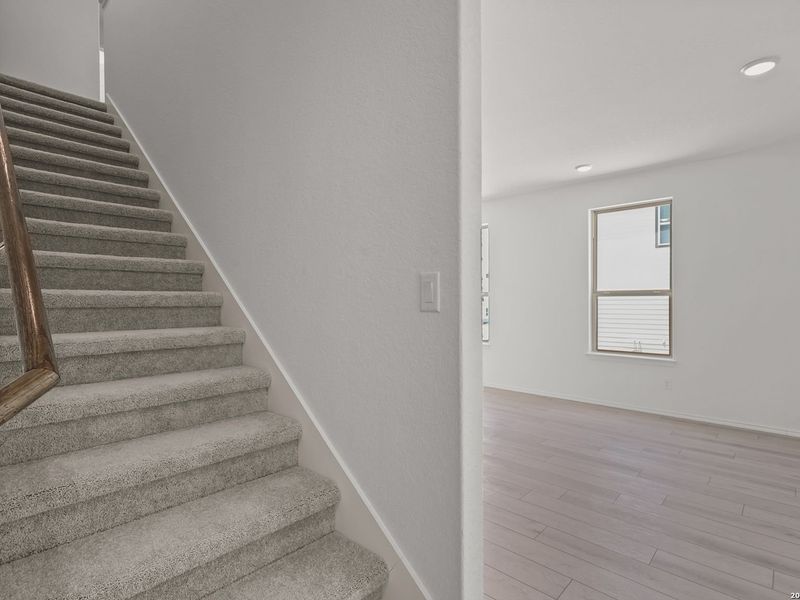 Spacious, unfurnished interior of a new home in Meadows at Oak Creek, San Antonio (Image 26). Spacious, unfurnished interior of a new home in Meadows at Oak Creek, San Antonio (Image 26).